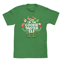 Cookie Elf Family Christmas Graphic Tee