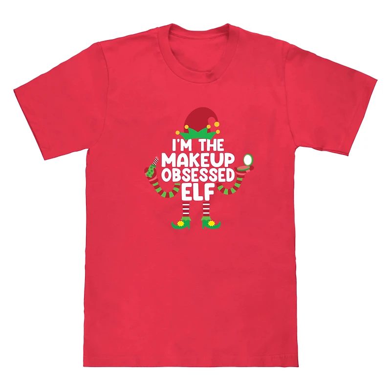 Makeup Elf Family Christmas Graphic Tee