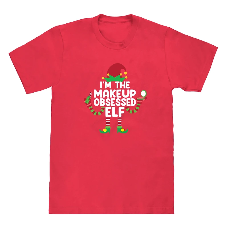 Makeup Elf Family Christmas Graphic Tee