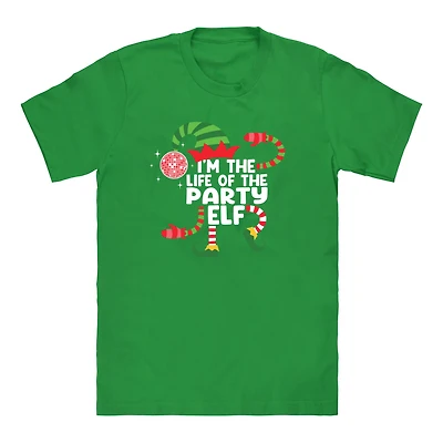 Party Elf Family Christmas Graphic Tee
