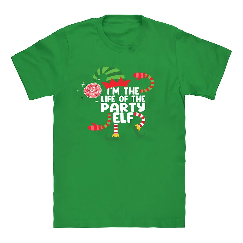 Party Elf Family Christmas Graphic Tee