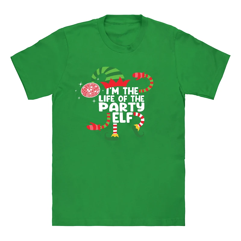 Party Elf Family Christmas Graphic Tee
