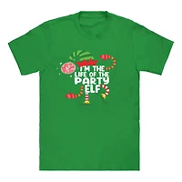 Party Elf Family Christmas Graphic Tee