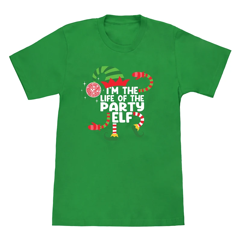 Party Elf Family Christmas Graphic Tee