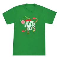 Party Elf Family Christmas Graphic Tee