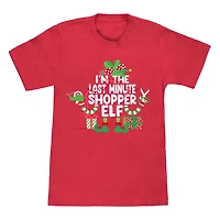 Shopper Elf Family Christmas Graphic Tee