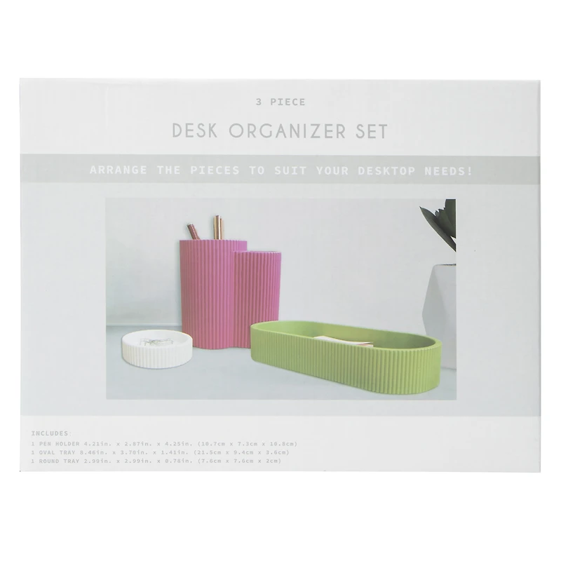 Desk Organizer 3-Piece Set