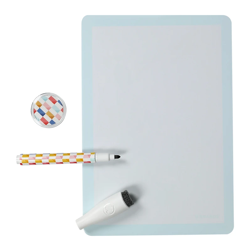 Frameless Magnetic Dry Erase Board 5.5in x 8in