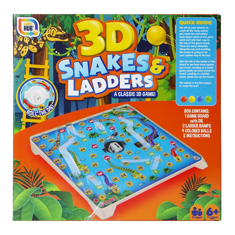 3D Snakes & Ladders™ Board Game
