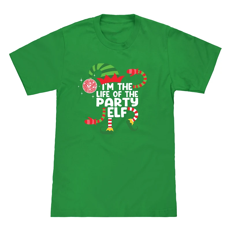 Kid's Party Elf Family Christmas Graphic Tee