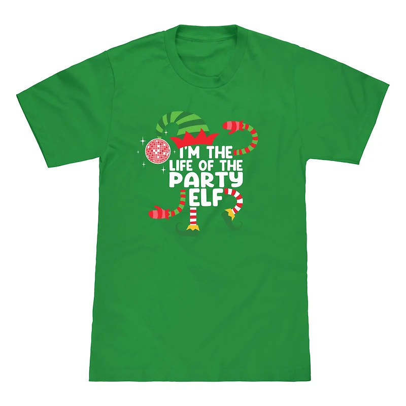 Kid's Party Elf Family Christmas Graphic Tee