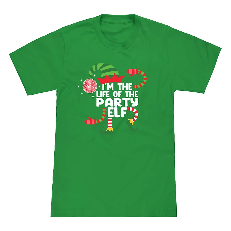 Kid's Party Elf Family Christmas Graphic Tee