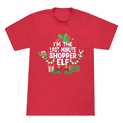 Shopper Elf Family Christmas Graphic Tee