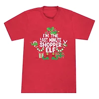 Shopper Elf Family Christmas Graphic Tee