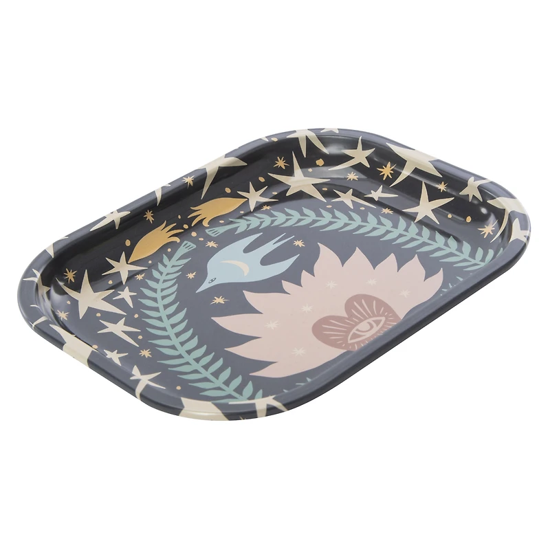 Peace Print Decorative Tray 5.9in