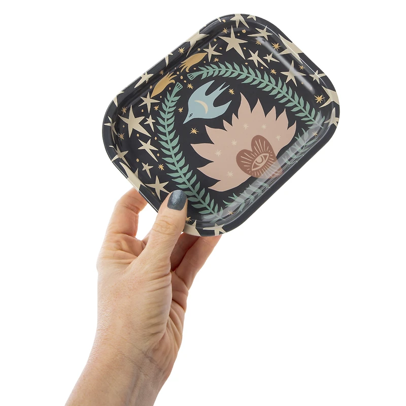 Peace Print Decorative Tray 5.9in