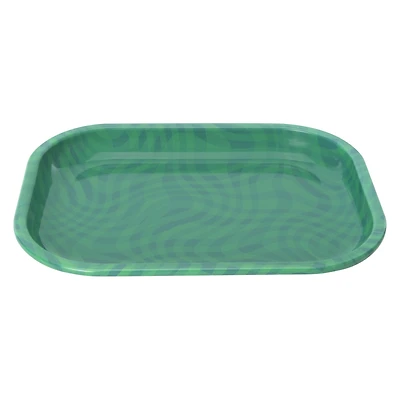 Wavy Pattern Decorative Tray 5.9in