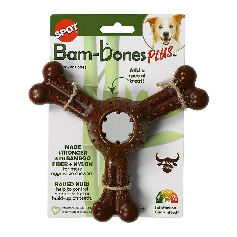 Spot® Bam-Bones Plus™ Chew Toy For Dogs 6.5in