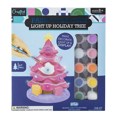 Paint Your Own Light Up Holiday Tree