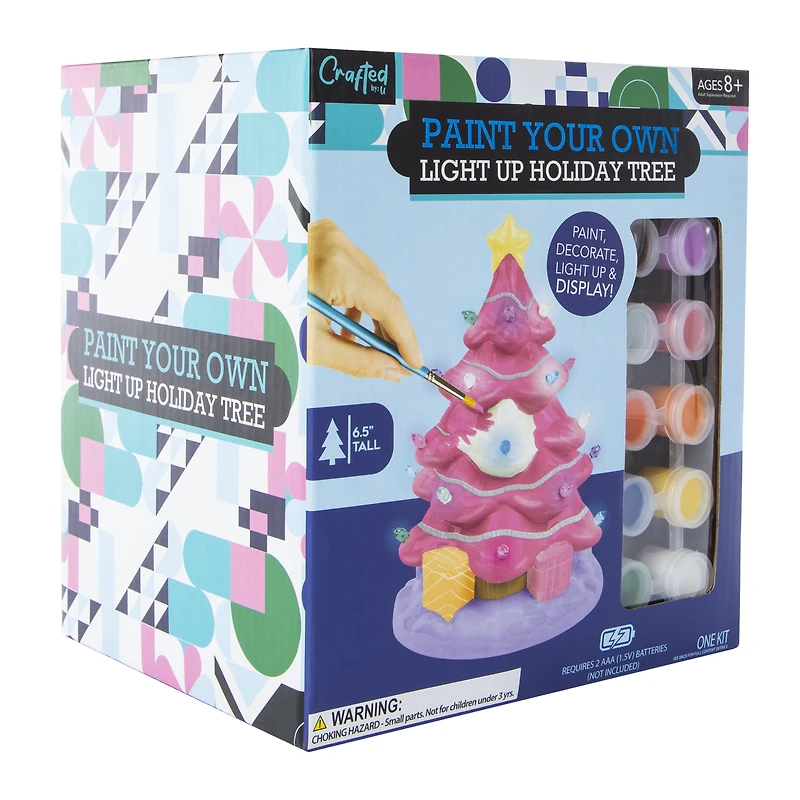 Paint Your Own Light Up Holiday Tree