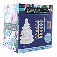 Paint Your Own Light Up Holiday Tree