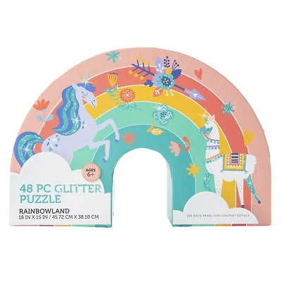 RainbowLand 48-Piece Glitter Puzzle