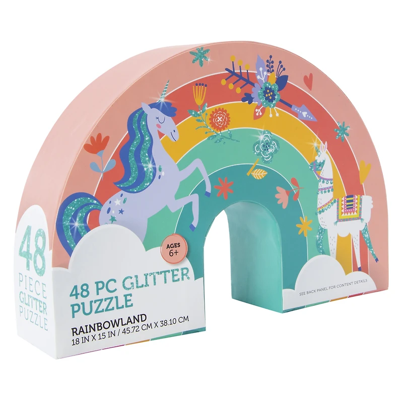 RainbowLand 48-Piece Glitter Puzzle