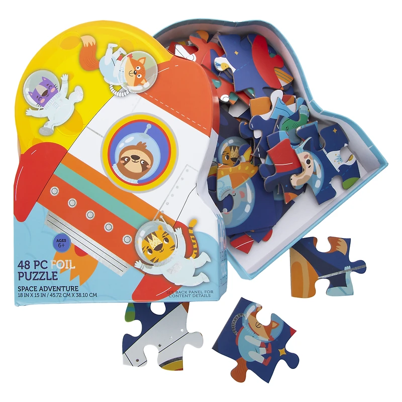 Space Adventure 48-Piece Foil Puzzle