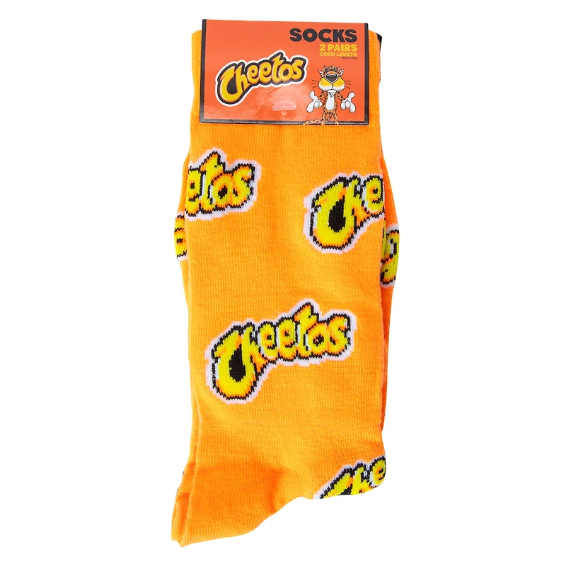 Cheetos® Mens Crew Socks 2-Pack