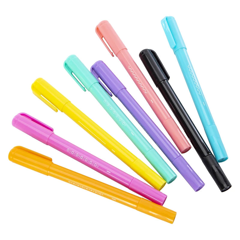 Roll & Stamp Dual-Tip Pens 8-Count