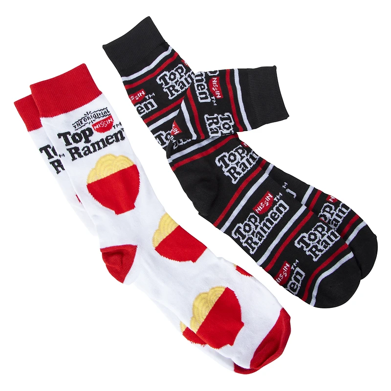 Top Ramen™ Mens Crew Socks 2-Pack