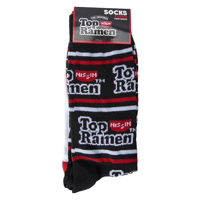 Top Ramen™ Mens Crew Socks 2-Pack