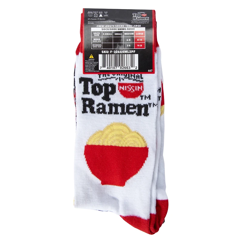 Top Ramen™ Mens Crew Socks 2-Pack