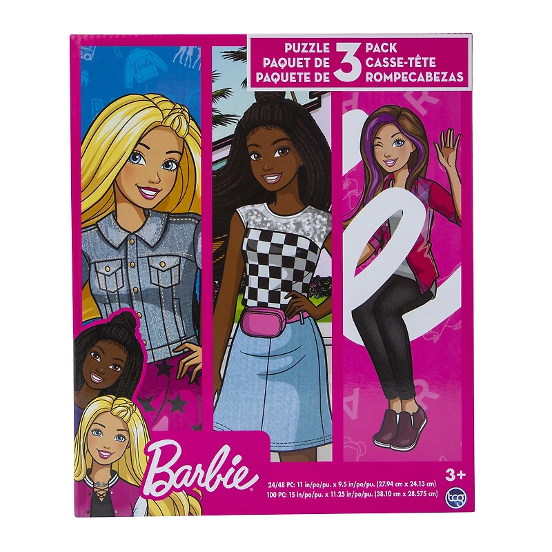 barbie® puzzles 3-count