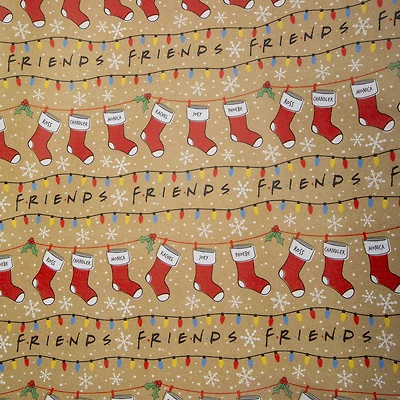 character holiday wrapping paper 50 sq.ft