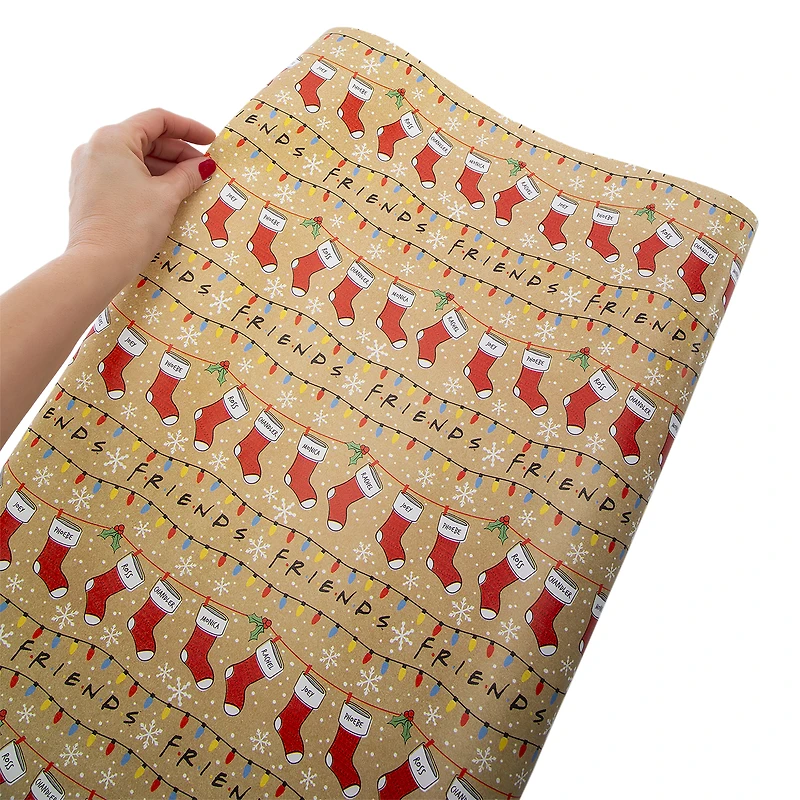 character holiday wrapping paper 50 sq.ft