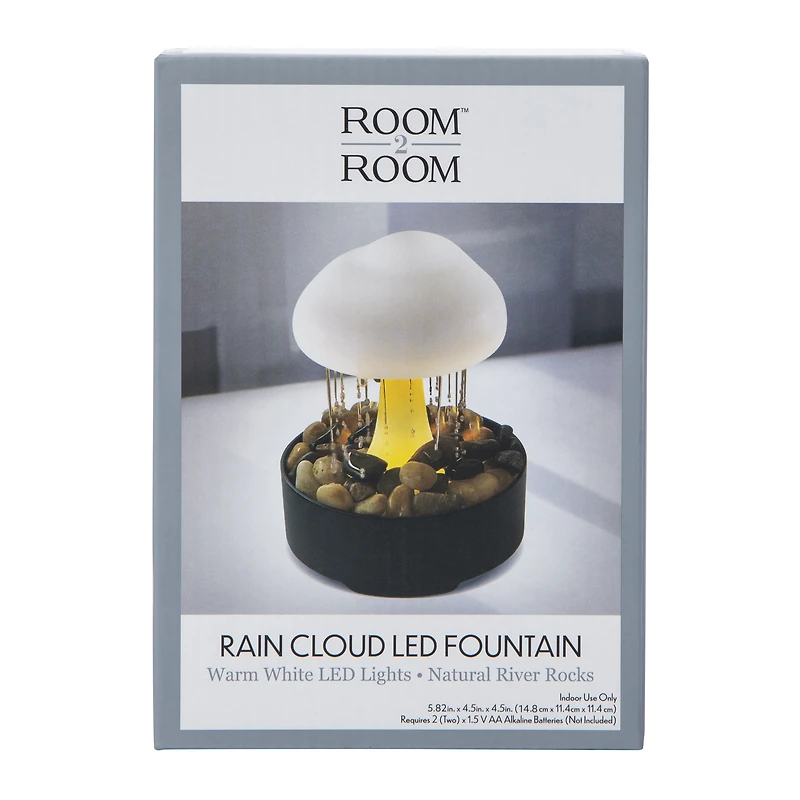 Rain Cloud LED Fountain 5.82in x 4.5in