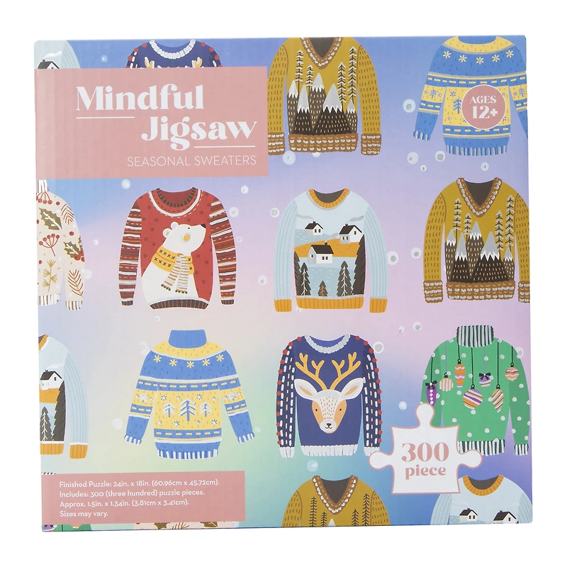 Mindful Winter 300-Piece Jigsaw Puzzle