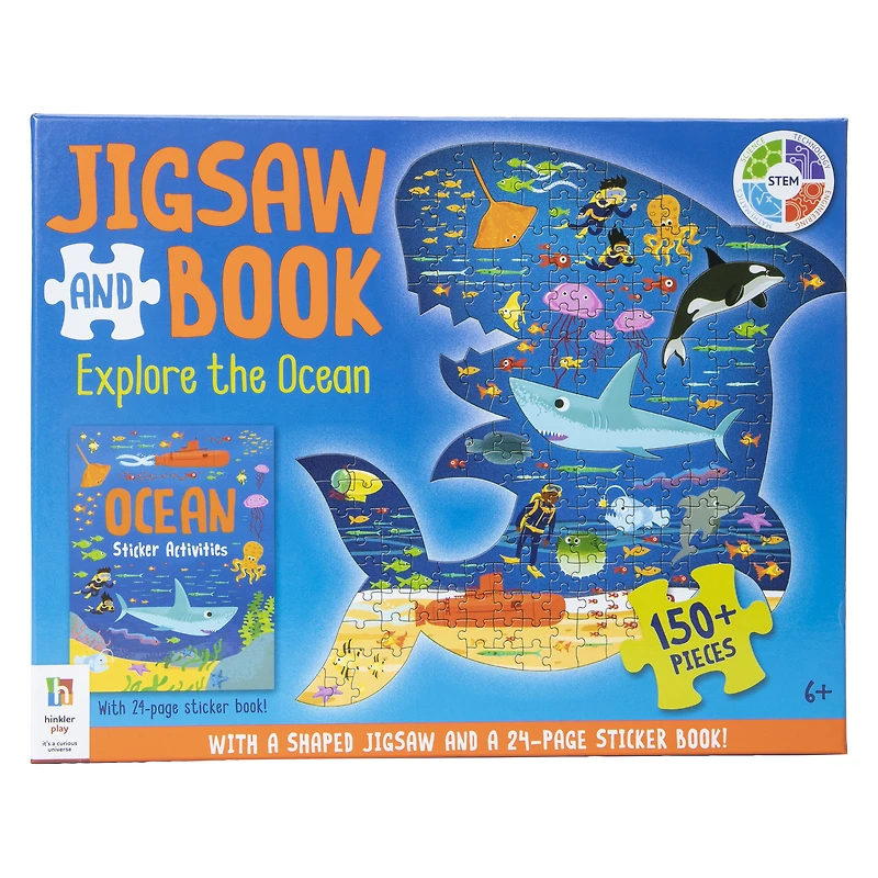 150-Piece Jigsaw Puzzle & Sticker Book Set