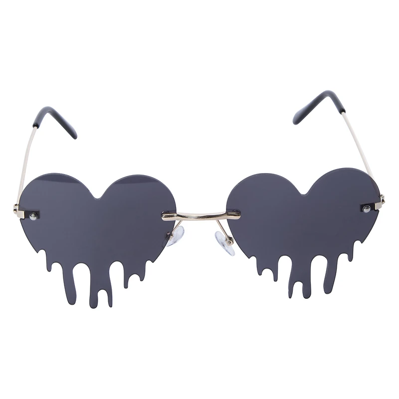 ladies drip heart sunglasses