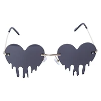 ladies drip heart sunglasses