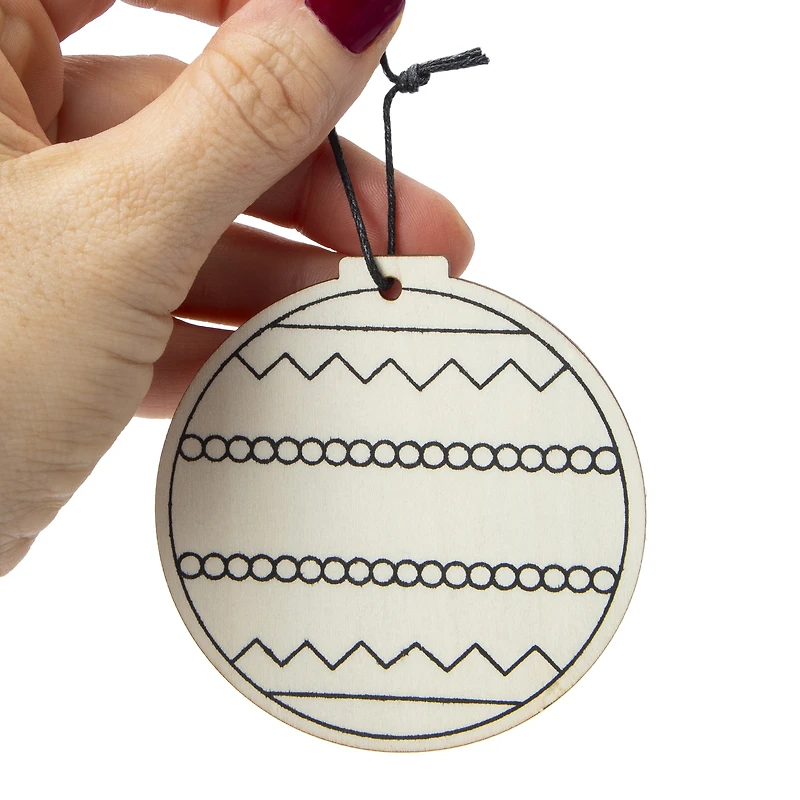 Paint Your Own Wooden Ornament Set