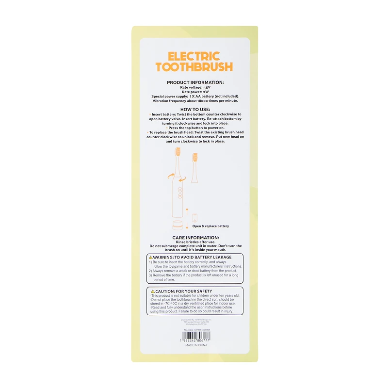 Electric Toothbrush 1.02in x 7.28in