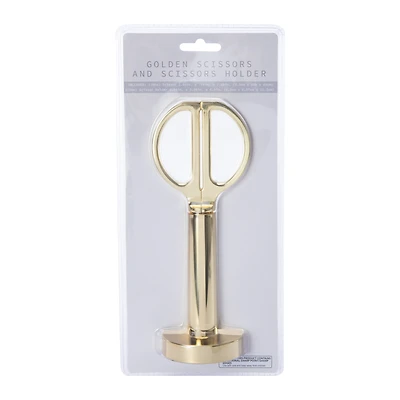 Golden Scissors And Holder