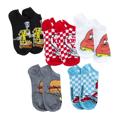 Ladies Spongebob Squarepants™ Low-Cut Socks 5-Pack