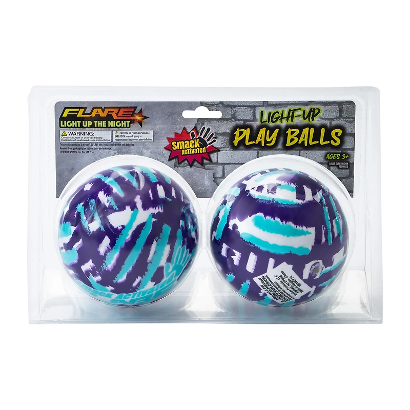 flare™ light-up play balls 2-pack
