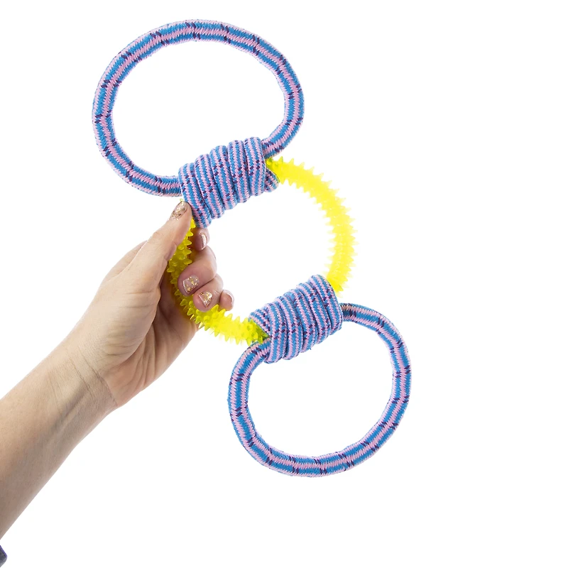3-Ring Rope Tug Dog Toy