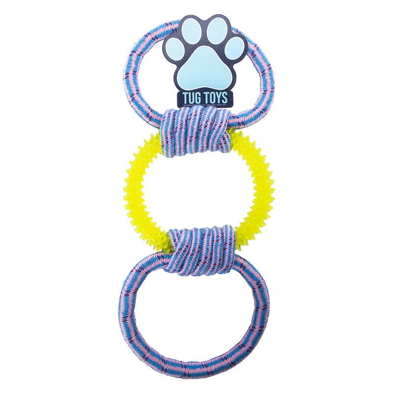 3-Ring Rope Tug Dog Toy