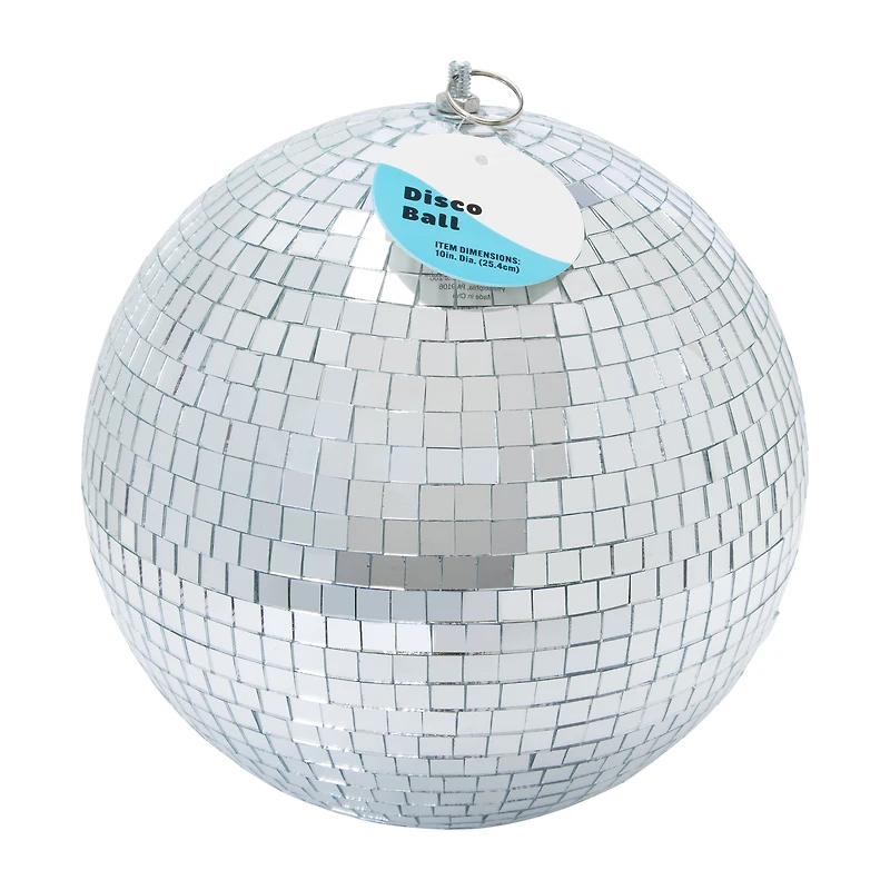 Silver Disco Ball 10in