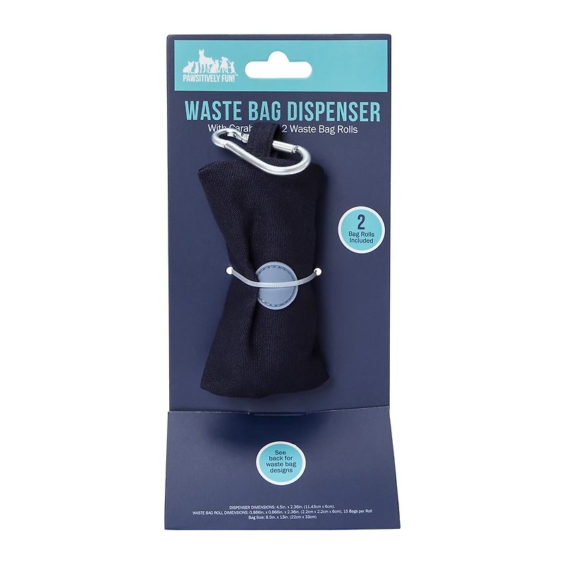 Waste Bag Dispenser With 2 Refill Rolls